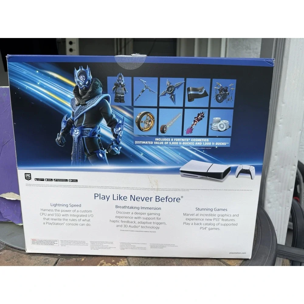 Empty Box ** Sony PS5 PlayStation 5 Fortnite Bundle 1TB CFI-2015 4K